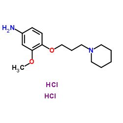 3-Methoxy-4-[3-(1-piperidinyl)propoxy]aniline dihydrochloride Structure