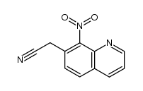 (8-Nitro-7-quinolinyl)acetonitrile结构式