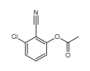 3-chloro-2-cyanophenyl acetate结构式