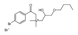 [2-(4-bromophenyl)-2-oxoethyl]-(3-butoxy-2-hydroxypropyl)-dimethylazanium,bromide Structure