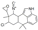 8-Chloro-2,6,6a,7,8,9,10,10a-octahydro-10-isocyano-6,6,9-trimethyl-9-oxiranylnaphth[1,2,3-cd]indole Structure