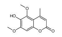 6-hydroxy-5,7-dimethoxy-4-methylchromen-2-one结构式
