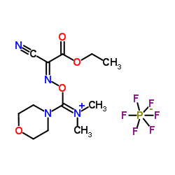 (2-肟基-氰基乙酸乙酯)-N,N-二甲基-吗啉基脲六氟磷酸酯结构式