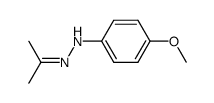 acetone 4-methoxyphenylhydrazone Structure