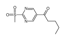 1-(2-methylsulfonylpyrimidin-5-yl)pentan-1-one Structure