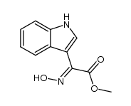 (E)-2-(3-Indolyl)-2-(hydroxyimino)essigsaeure-methylester结构式