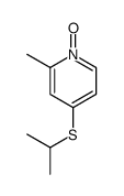 2-methyl-1-oxido-4-propan-2-ylsulfanylpyridin-1-ium结构式