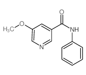 5-甲氧基-N-苯基烟酰胺结构式