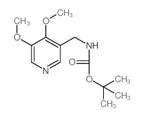 (4,5-二甲氧基吡啶-3-基)-甲基氨基甲酸叔丁酯结构式