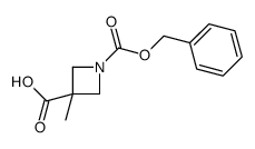 1-Cbz-3-Methylazetidine-3-carboxylic acid Structure
