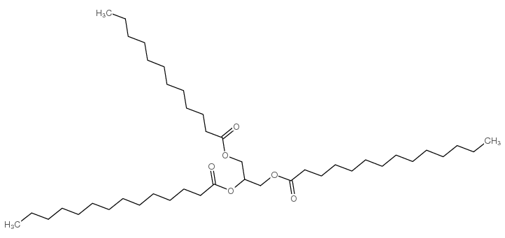 1,2-十四烷酸-3-月桂酸甘油酯结构式