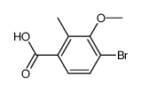 4-bromo-3-methoxy-2-methylbenzoic acid Structure