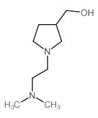 {1-[2-(二甲基氨基)乙基]吡咯烷-3-基}甲醇结构式
