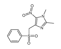 4-(benzenesulfonylmethyl)-1,2-dimethyl-5-nitroimidazole结构式
