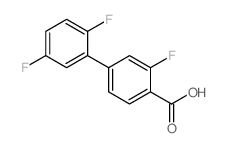 4-(2,5-二氟苯基)-2-氟苯甲酸结构式