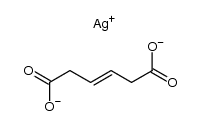 trans-3-hexenedioic acid,silver salt结构式