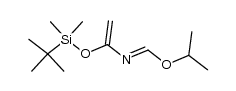 N-[1-[[(1,1-dimethylethyl)dimethylsilyl]oxy]ethenyl]-methanimidic acid 1-methylethyl ester结构式