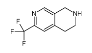 6-(trifluoromethyl)-1,2,3,4-tetrahydro-2,7-naphthyridine结构式