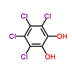 3,4,5,6-Tetrachlorobenzene-1,2-diol structure