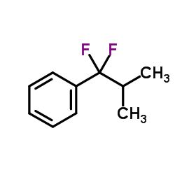 (1,1-Difluoro-2-methylpropyl)benzene结构式