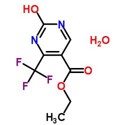 2-HYDROXY-4-TRIFLUOROMETHYL-PYRIMIDINE-5-CARBOXYLIC ACID ETHYL ESTER结构式
