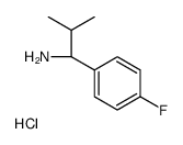 (1S)-1-(4-FLUOROPHENYL)-2-METHYLPROPYLAMINE-HCl Structure