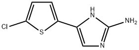 4-(5-氯噻吩-2-基)-1H-咪唑-2-胺结构式