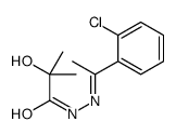N-[(E)-1-(2-chlorophenyl)ethylideneamino]-2-hydroxy-2-methylpropanamide结构式