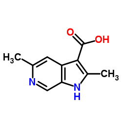 2,5-Dimethyl-6-azaindole-3-carboxylic acid Structure