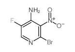 2-Bromo-5-fluoro-3-nitropyridin-4-amine structure