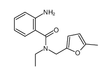 2-amino-N-ethyl-N-[(5-methyl-2-furyl)methyl]benzamide结构式