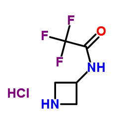 N-(氮杂环丁烷-3-基)-2,2,2-三氟乙烷酰胺盐酸盐结构式