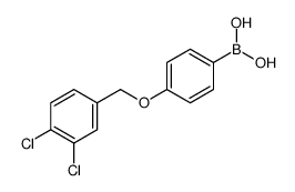 4-(34-二氯苯基甲氧基)苯硼酸结构式