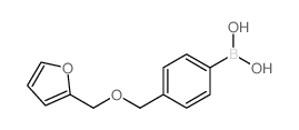 (4-((Furan-2-ylmethoxy)methyl)phenyl)boronic acid Structure