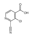 3-chloro-2-cyanoisonicotinic acid Structure