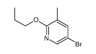 5-Bromo-3-methyl-2-propoxypyridine Structure