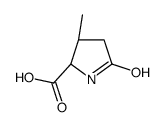 (2S,3S)-3-methyl-5-oxopyrrolidine-2-carboxylic acid结构式