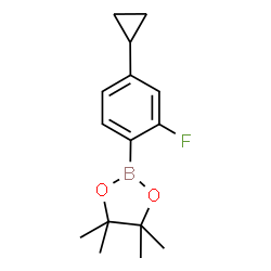 4-环丙基-2-氟苯硼酸频哪醇酯结构式