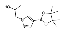1-(4-(4,4,5,5-四甲基-1,3,2-二氧杂硼杂环戊烷-2-基)-1H-吡唑-1-基)丙-2-醇结构式