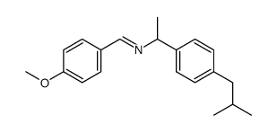 [1-(4-Isobutyl-phenyl)-ethyl]-[1-(4-methoxy-phenyl)-meth-(E)-ylidene]-amine Structure