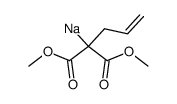 sodium dimethyl allylmalonate Structure