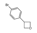 3-(4-溴苯基)氧杂环丁烷结构式