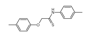 N-(p-tolyl)-2-(p-tolyloxy)ethanethioamide结构式