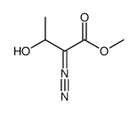 methyl 2-diazo-3-hydroxybutanoate结构式
