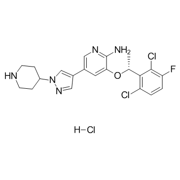 Crizotinib (hydrochloride) structure