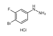 (4-溴-3-氟苯基)肼盐酸盐结构式