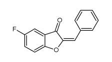 2-benzylidene-5-fluorobenzofuran-3(2H)-one结构式