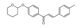 1-(4-((tetrahydro-2H-pyran-2-yl)oxy)phenyl)-3-(p-tolyl)prop-2-en-1-one结构式