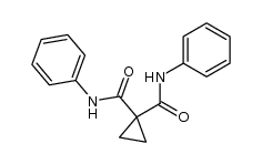N,N'-diphenyl-cyclopropane-1,1-dicarboxamide结构式