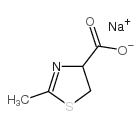 4,5-二氢-2-甲基-4-噻唑羧酸钠盐结构式